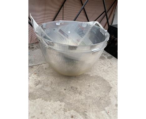 TWO LARGE INDUSTRIAL LIGHT SHADES