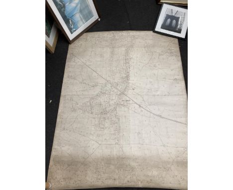 TWO OLD ORDNANCE SURVEY MAPS OF CHEADLE HEATH AND BRAMHALL EDITION OF 1909 