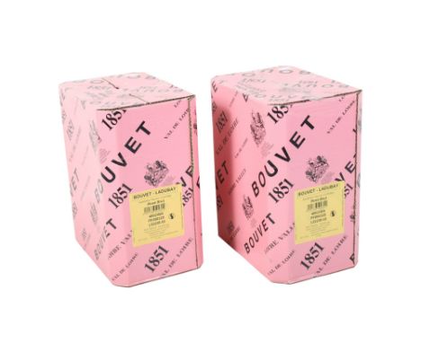 Two cases of six bottles of Bouvet-Ladubay Saumur rose brut wine. 750ml bottles (12).