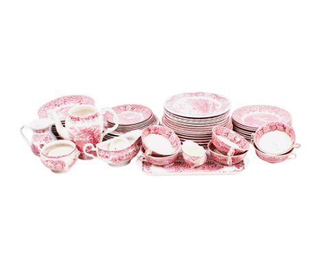 Mixed transfer printed dinner service. Including Broadhurst etc. ** Being Sold On Behalf Of Changing Lives Charity **