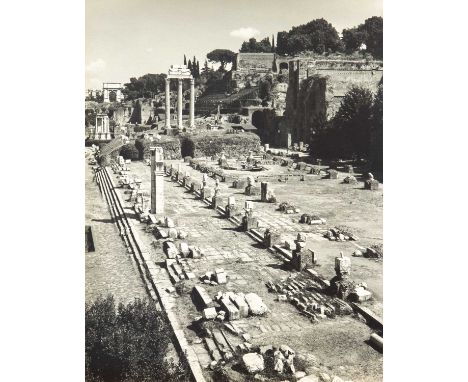 Frederick Leslie KENETT (1924-2012)  The Colosseum, The Forum, The Appian Way and walls of Hadrian.  Eight albumen prints, ea