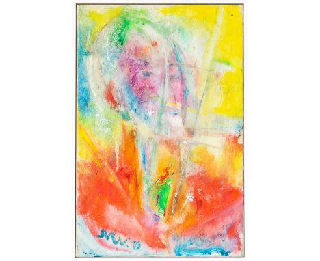 Sven BERLIN (1911-1999) Self Portrait in Ice (1979) Oil on canvas, signed and dated '79, further signed, inscribed and dated 