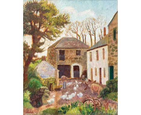 Midge BRUFORD (1902-1958) Clapper Mill, Lamorna, 1937   Oil on canvas, signed and dated '37, 61 x 50cm, framed 64 x 53cmMarjo