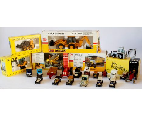 Six boxed diecast contractors vehicles
Five by Joal, comprising JCB 801, JCB 815, Thwaites Compact, Fastrac 155-65 and JCB 4C