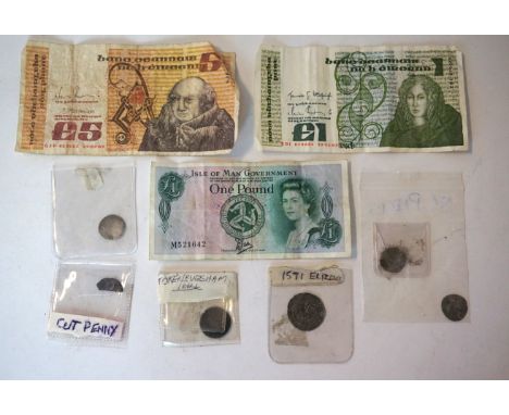 A collection of British hammered silver coinage
Comprising Charles I shilling, Elizabeth I sixpence, Elizabeth I half groat, 