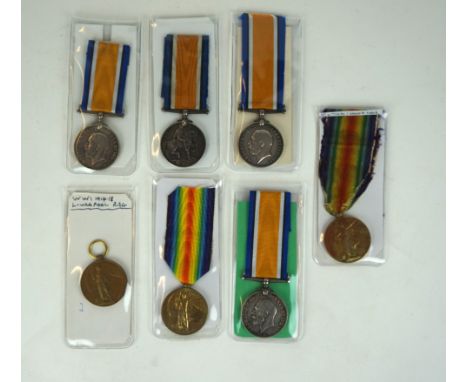 A WWI matched medal group awarded to members of the Liverpool Regiment
Comprising British War medal awarded to 359612 Private