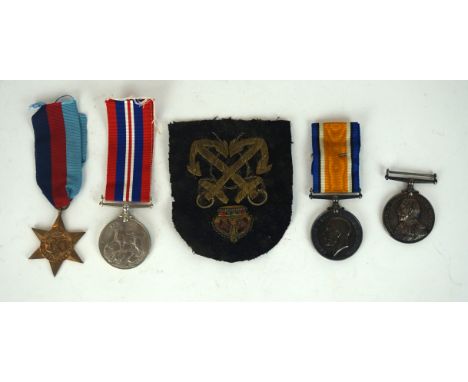 A World War I medal group
Awarded to 3232 R Edmondson L.S.B.A.R.M.A.S.B.R., comprising Royal Naval Reserve Long Service and G