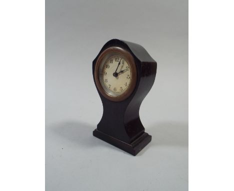 A Edwardian Ebony Cased Mantle Clock.