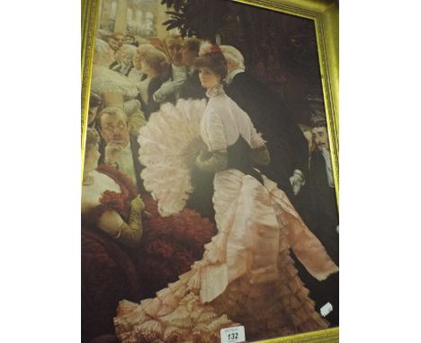A Framed Print of a Victorian Lady