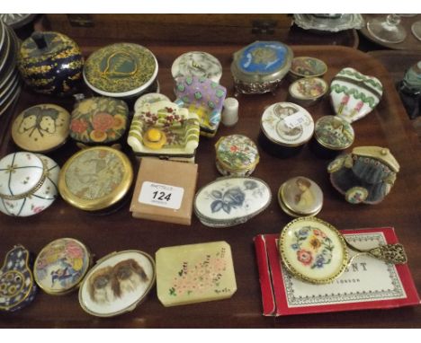 A Tray Containing Various Trinket Boxes Newhall Etc.   