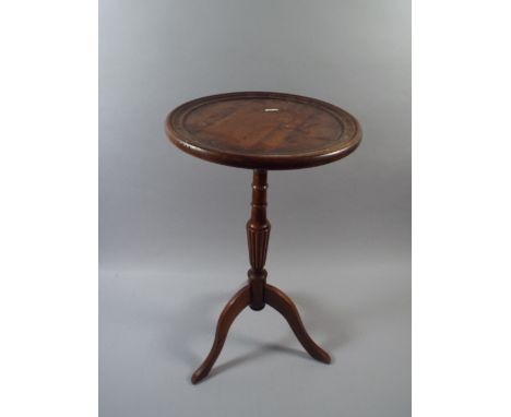 A Modern Dish Top Tripod Wine Table. 