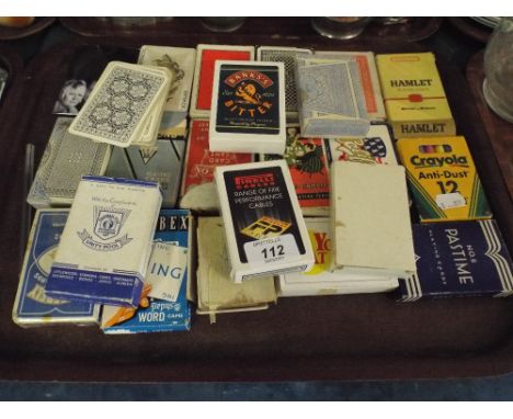 A Tray Containing Various Playing Cards.