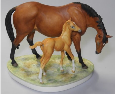 ROYAL WORCESTER PRINCES GRACE + FOAL NO 647 8'H 
