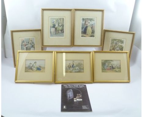SEVEN MID 19TH CENTURY KRONHEIM COLOUR PRINTS FROM 'THE NEW HALL VAULT'. In 1987 Christie's offered for auction a discovered 