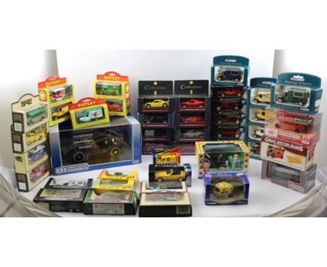 A COLLECTION OF MAINLY BOXED DIE-CAST VEHICLES; 13 Shell Classico Collection, Universal Hobbies Model T van Pickfords livery,