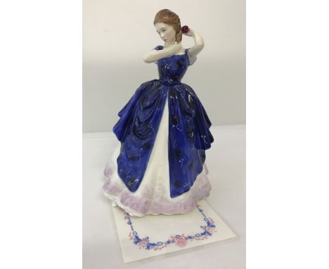 Royal Doulton ceramic figurine "Laura" HN3136 complete with CoA.  Signed to base by Michael Doulton and dated 26 June 1991.  