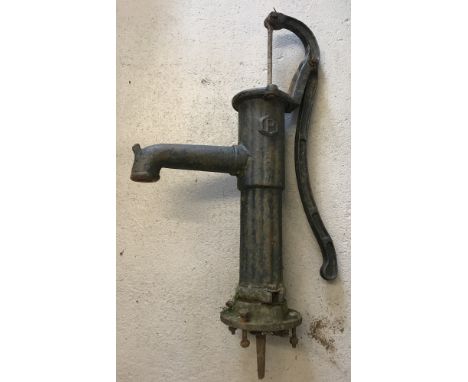 A vintage water pump, marked to side 'P'.   Approx. 77cm tall.