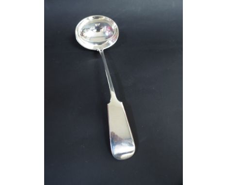 A Josiah Williams & Co, (George Maudsley Jackson) silver soup ladle, London 1890, 305g