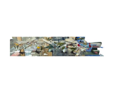 SHELF LOT OF MODEL PLANES