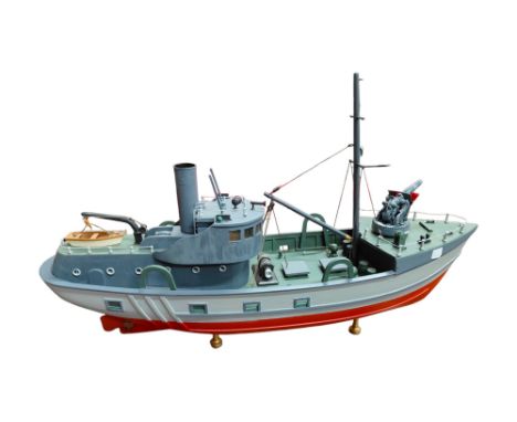 LARGE MODEL NAVAL BOAT 