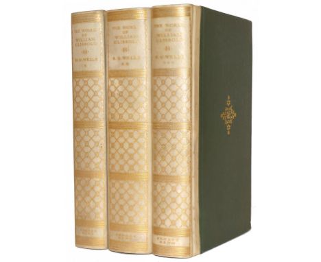 Wells, H.G. The World of William Clissold, 3 volumes, first edition, one of 198 sets signed by the author, original vellum-ba