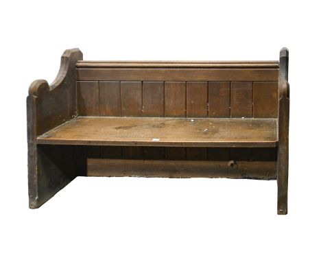 An oak bench, early 20th c, 153cm w 