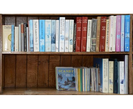 Books. One and a half shelves of antique reference, late 20th c,&nbsp;including The English Candlestick, 1425-1925, dj, hb, f