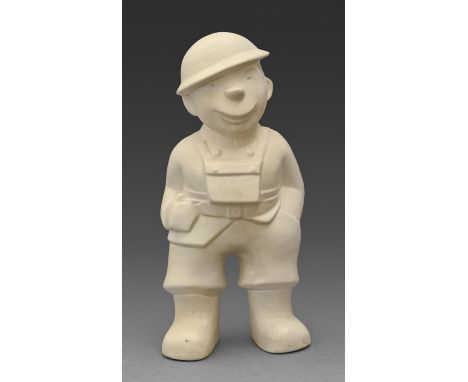 A Bovey Pottery 'Our Gang' A R P figure, designed by Gwynneth Holt and Fenton Wyness, c1940, 20cm h, printed mark  Some crazi