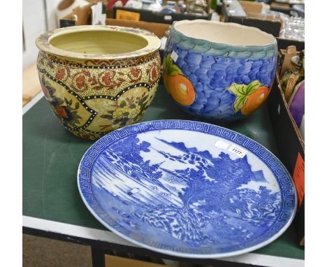 Miscellaneous decorative and other ceramics, including Wade commemorative whiskey bells, German stoneware jug, jazz band figu