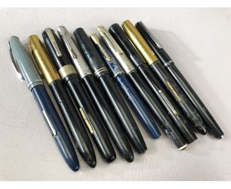 Collection of vintage Fountain pens (10)