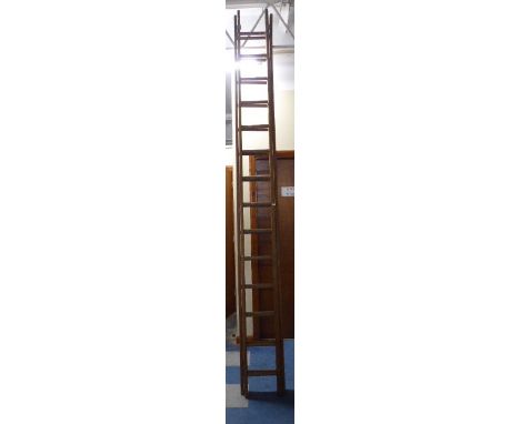 An Extending Wooden Ladder