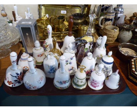 A Collection of Ceramics Bells to Include Crown, Coalport, Spode Etc 