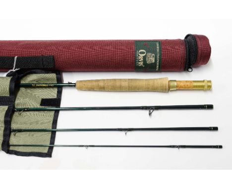 A trout fly fishing rod, Orvis Trident TL, four piece 8' 6", #5
