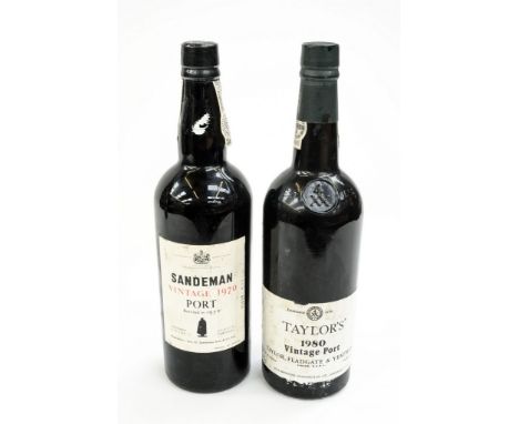 Taylors Vintage Port 1980 and Sandeman Vintage 1970 (2)