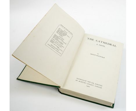 The Cathedral, A Novel by Hugh Walpole MacMillan, 1922, bookplate from 'The Library of Thomas Hardy, OM, Max Gate', presentat