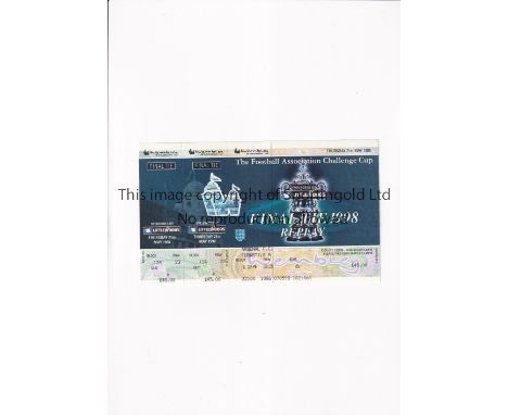 1998 FA CHALLENGE CUP FINAL REPLAY         Unused ticket for the Final Replay Arsenal v Newcastle United 21/5/1998 at Wembley