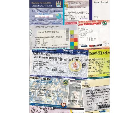 MANCHESTER UNITED        Fourteen away tickets including v Crewe Alexandra 26/10/2004 League Cup and Chelsea 2/12/2004 League