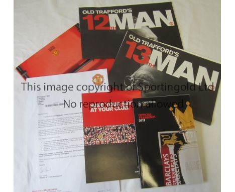 MANCHESTER UNITED       Season ticket holders membership pack for season 2013/14.     Good