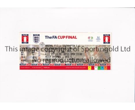 2003 FA CUP FINAL       Unused ticket for the FA Cup Final tie Arsenal v Southampton at Millenium Stadium in Cardiff 17/5/200