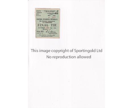1948 FA CUP FINAL / MANCHESTER UNITED         Ticket for the FA Cup Final 1948 at Wembley Stadium v Blackpool 24/4/1948, very