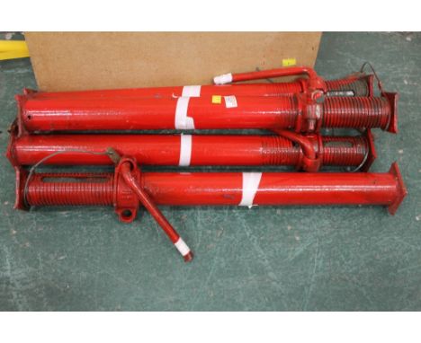 Selection of four small form red props (adjustable)