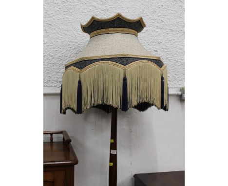 Oak standard lamp
