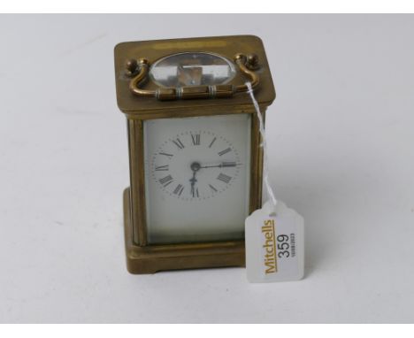 French brass cased carriage clock