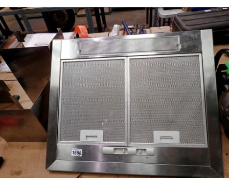 Zanussi stainless steel cooker extractor fan, 60cm W. All electrical items in this lot have been PAT tested for safety and ha