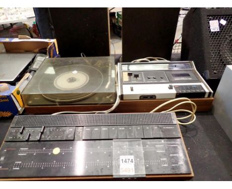 Bang &amp; Olufsen 1001 Beogram, Ferguson cassette deck and a Bang &amp; Olufsen 1001 Beomaster (stylus in office). Large con