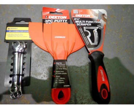 New old stock Dekton scraping tools. UK P&amp;P Group 2 (£20+VAT for the first lot and £4+VAT for subsequent lots) 