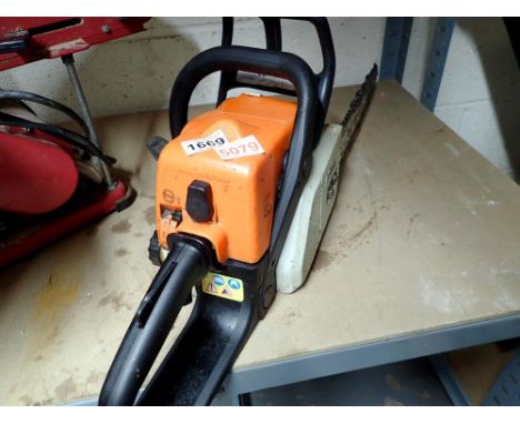 Stihl 017 petrol chainsaw. Not available for in-house P&amp;P 
