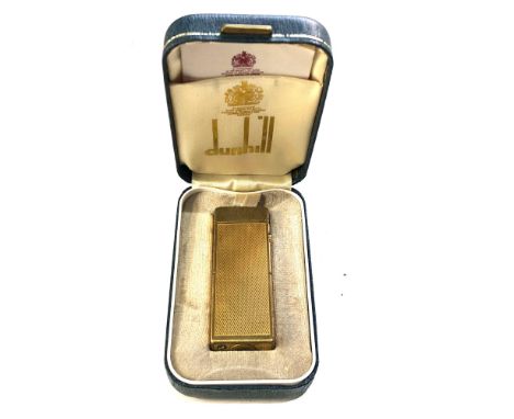 Vintage boxed dunhill cigarette lighter worn condition 
