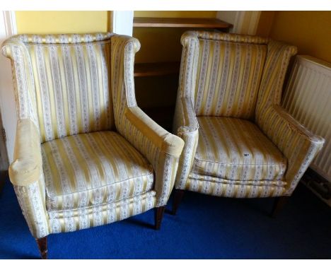 *Item to be collected from Friargate, Derby*A Regency three piece salon suite, comprising a two seat sofa and two armchairs, 