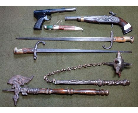 *Item to be collected from Friargate, Derby* Two French GRAS bayonets, one numbered 32418, engraved to back of blade St Etien